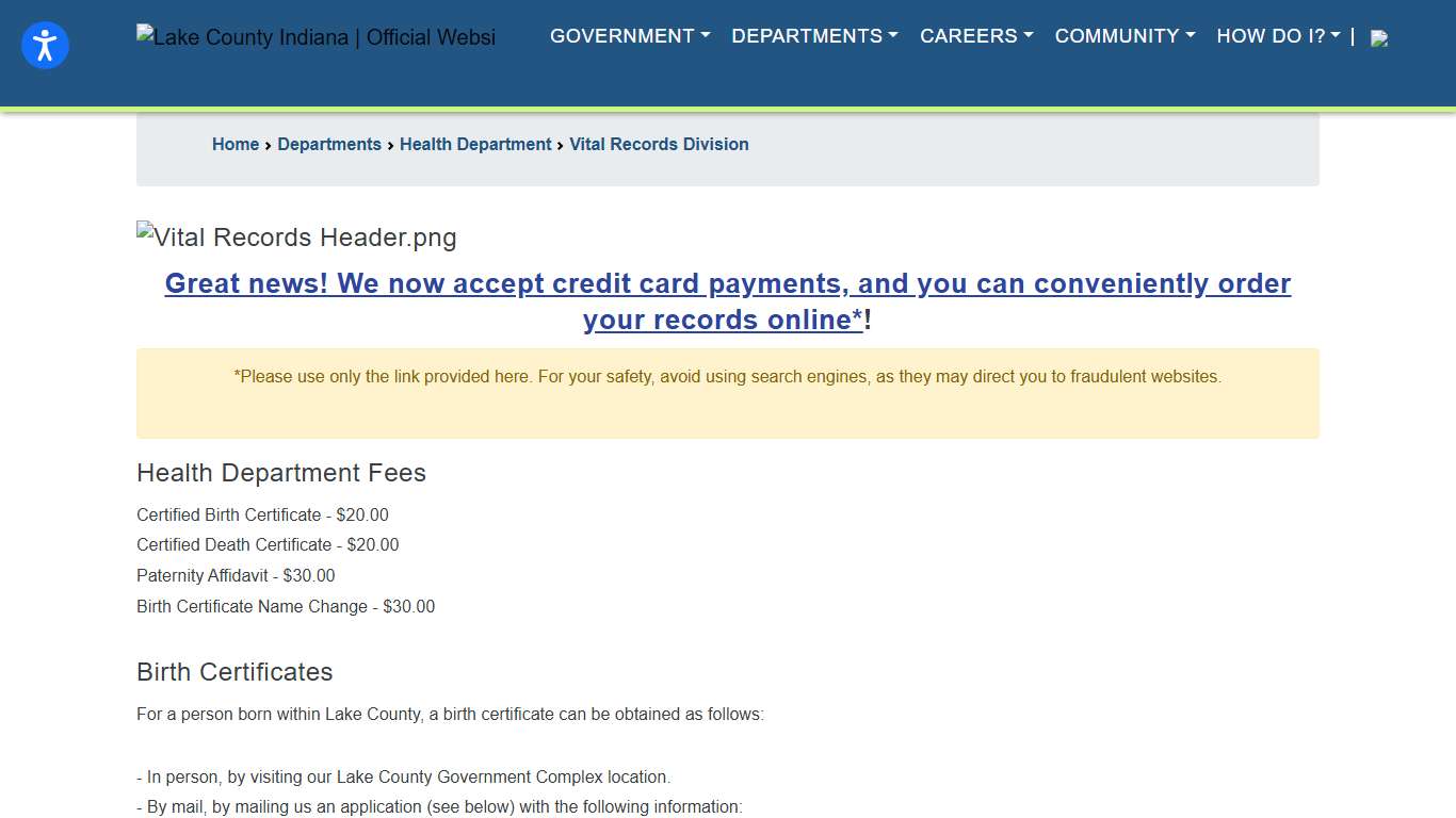 Birth and Death Certificates
